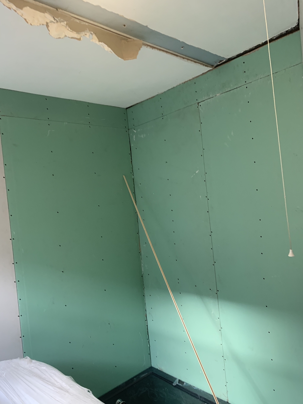 The completed walls