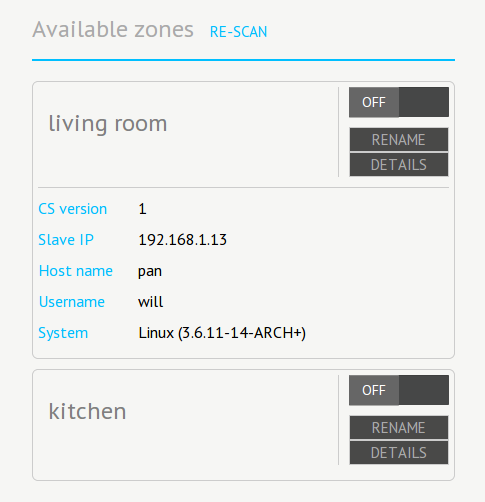 Casastream interface