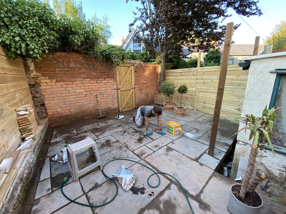 Pointing the slabs